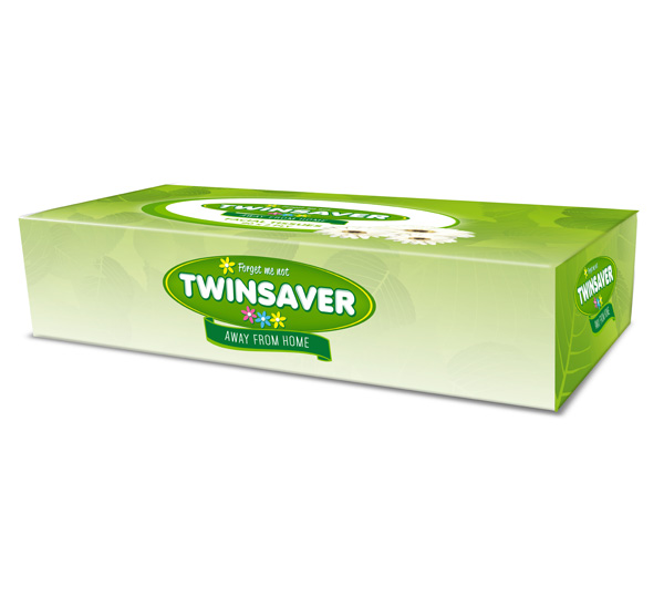 Twinsaver Away From Home Facial Tissue